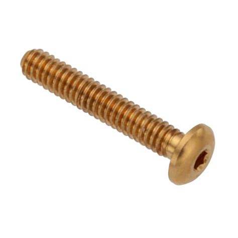 2 56 X 12 Button Head Socket Screw Brass Usa Ampg Shoulder Screws