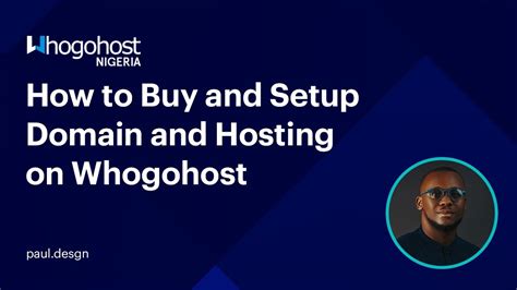 How To Buy And Setup Domain And Hosting On Whogohost YouTube