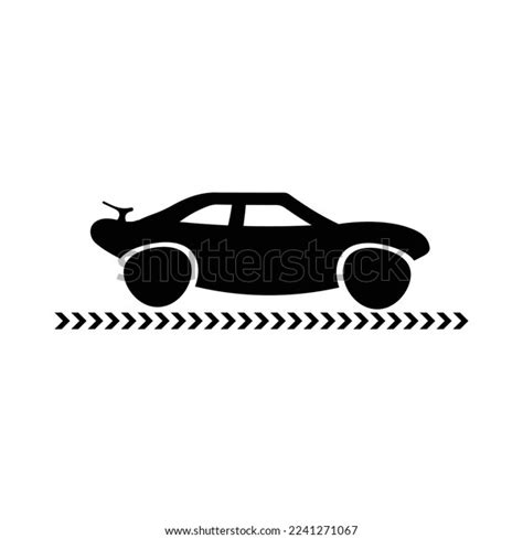 Racing Car Logo Black Color Rapid Stock Vector (Royalty Free ...