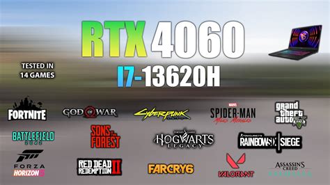 RTX 4060 Laptop : Test in 14 Games - RTX 4060 Gaming test - YouTube