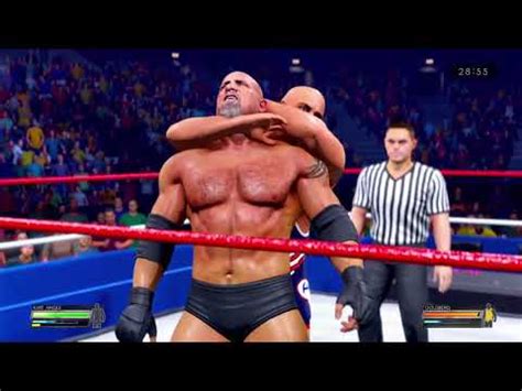 Wwe K Fantasy Wrestling Kurt Angle Vs Goldberg Youtube