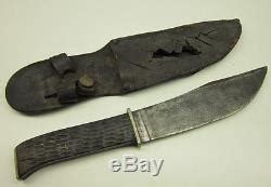 Antique Ka Bar Union Cutlery Co Olean NY Woodcraft Hunting Knife