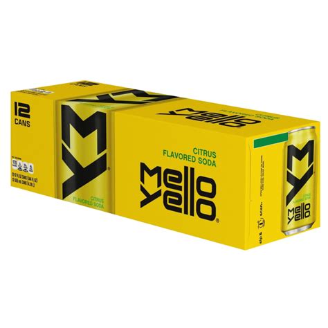 Mello Yellow Citrus Flavored Soft Drink Bundled By 12 Pack 12 Oz Cans