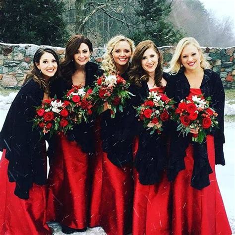 Beautiful Red, Black and White Winter Wedding Color Ideas ...