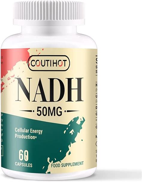 NADH 50 mg Plus CoQ10 200 mg, NADH Capsules - Energy and Fatigue ...