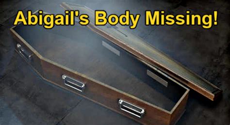 Days Of Our Lives Spoilers Abigails Body Exhumed Chad And Jack