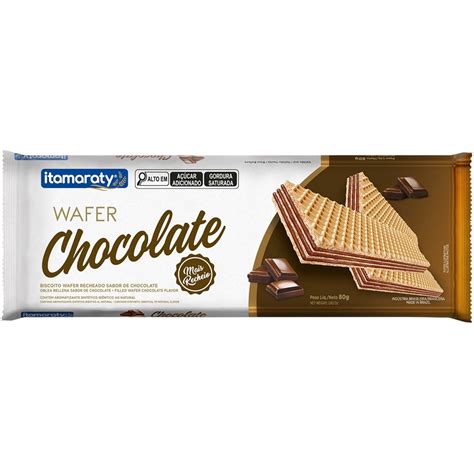 Biscoito Wafer Itamaraty Sabor Chocolate 80g Destro