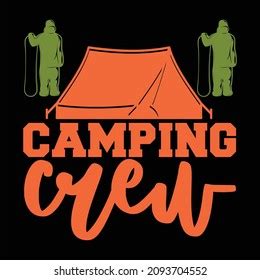 Camping Svg Design Camping Crew Stock Vector Royalty Free