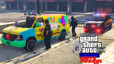 Gta Fivem Police Roleplay Creepy Clown Van Driving Around On