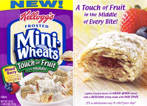 Food Junkie: Kellogg's Frosted Mini-Wheats Touch Of Fruit in the Middle