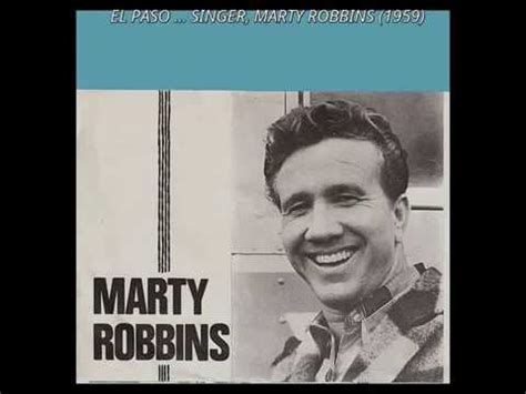 EL PASO SINGER MARTY ROBBINS 1959 YouTube