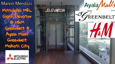 Mitsubishi Mrl Traction Glass Elevator H M Greenbelt Ayala Malls