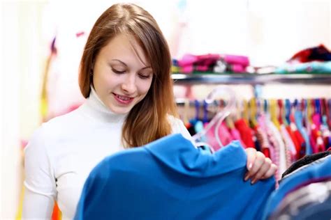 Beautiful Lady Shopping In Lingerie Store Stock Photo Kasto