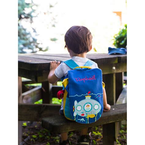 Sac Dos Brod Personnalisable Sous Marin Pour Enfants Et B B S