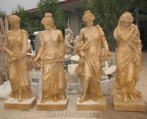 Life Size Marble Four Season Sex Girls Statues For Sale From China