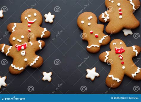 Galletas De Jengibre De Una Comida Tradicional Inglesa Para Hombres De