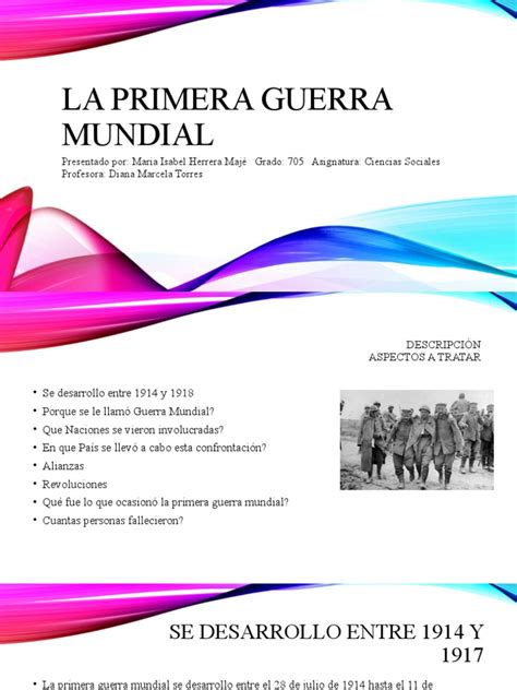 La Primera Guerra Mundial 705 Exposición Pdf Primera Guerra Mundial Austria Hungría