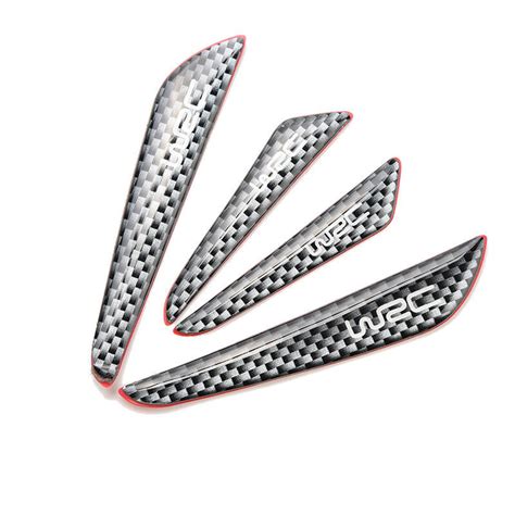 Real Carbon Fiber Car Side Door Edge Protection Guards Stickers 4PCS