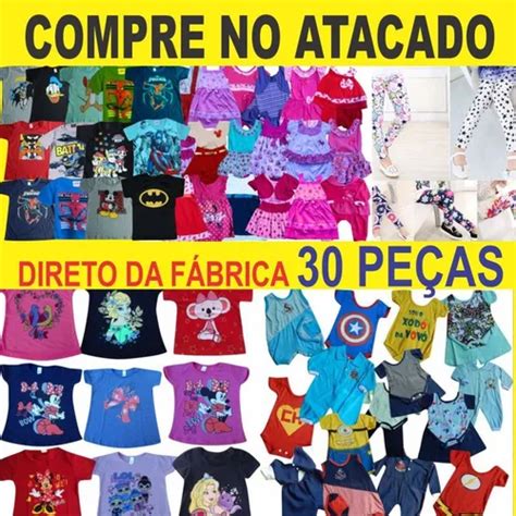 Atacado Roupa Infantil Para Revenda - Atacado Roupa Infantil 30 Pcs Revenda Lojista E Sacoleira | Frete grátis