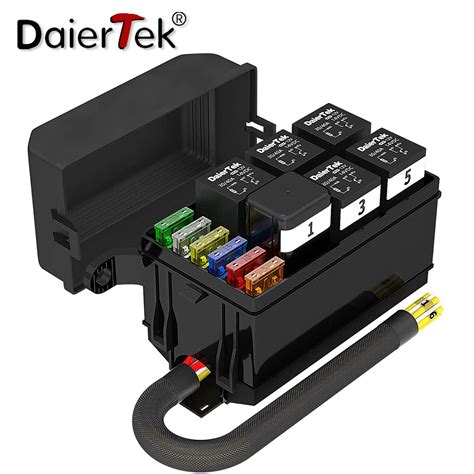 Daiertek V Fuse And Relay Box Holder Slots Automotive Universal