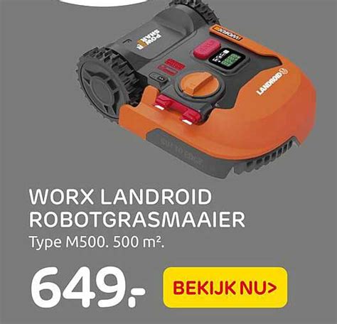 Worx Landroid Robotgrasmaaier M Aanbieding Bij Praxis Folders Nl