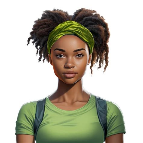 Карибская красавица. цифровой аватар спортивной 16-летней девушки с ...