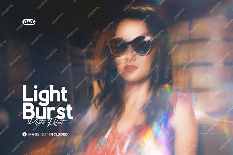 Premium PSD | Light Burst Photo Effect