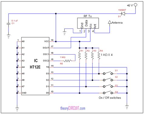 Ht12E And Ht12D Circuit Diagram