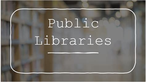 Public and Local Libraries – Library – St. Mary's Catholic High School