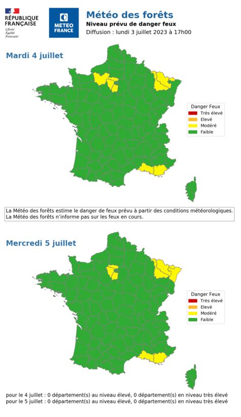 Carte Météo Des Forêts Les Prévisions Pour Aujourdhui Et Demain