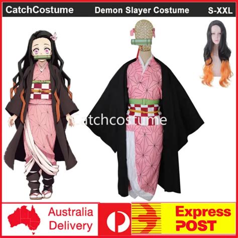 Demon Slayer Kamado Nezuko Cosplay Costume Summer Beach Bikini Swimsuit