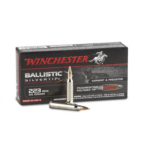 Winchester Supreme Ballistic 223 Remington Ballistic Silvertip Lead