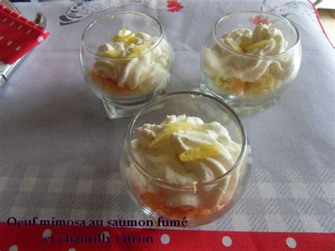 Oeuf Mimosa Au Saumon Fume Et Chantilly De Citron Recettes Voyageuses