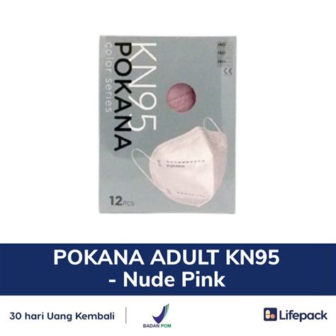 Pokana Adult Kn Nude Pink Pcs Masker Kesehatan Lifepack