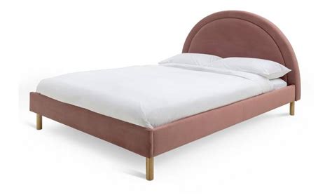 Buy Habitat Sol Sunrise Kingsize Velvet Bed Frame Pink Bed Frames