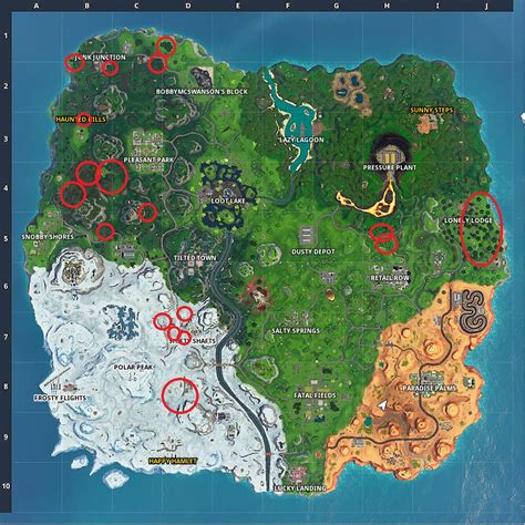 Fortnite Season X Worlds Collide All Season X Mushroom Locations And Map