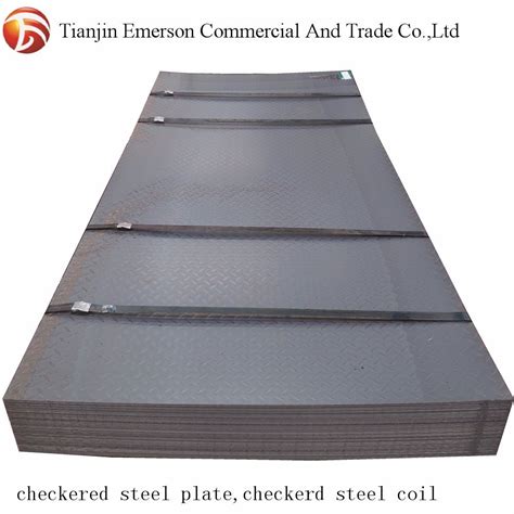 Hot Rolled Chequered Carbon Steel Sheet S355jr Ss400 A36 St37 Mild