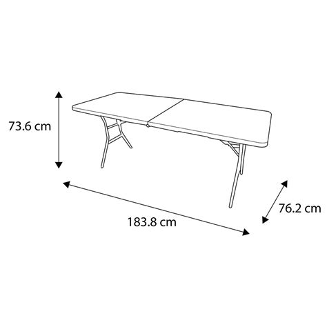 Mesa Plegable X X Cm Blanco Lifetime The Home Depot