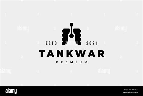 Tanque Militar Simple Logo Dise O Ilustraci N Vectorial Imagen Vector