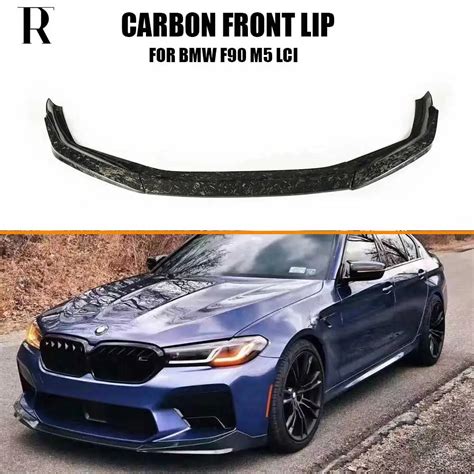 Mp Style Real Forged Carbon Fiber Front Bumper Chin Lip Spoiler