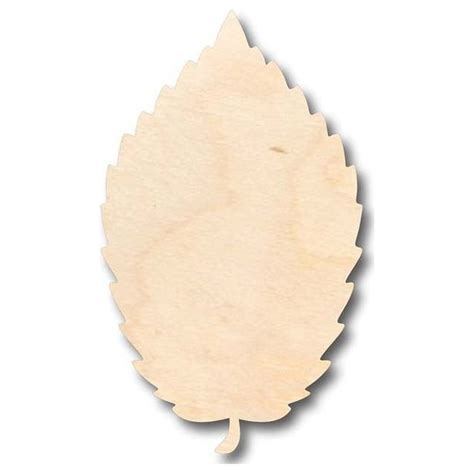 Unfinished Wood Elm Leaf Shape - Fall - Craft - up to 24" DIY 12" / 3/4" - Walmart.com