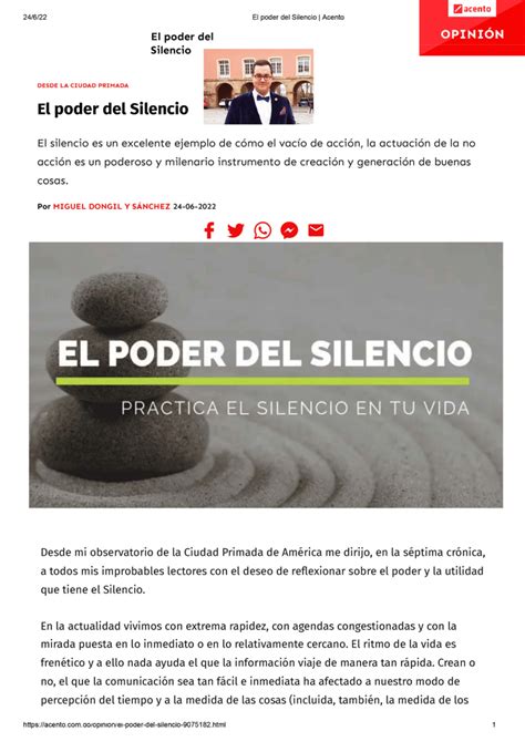 PDF El Poder Del Silencio