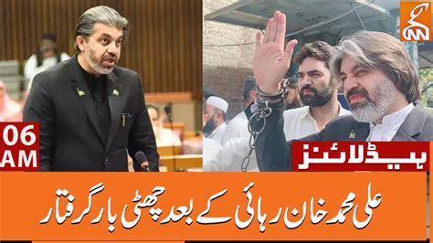 Pti S Ali Muhammad Khan Arrested Once Again News Headlines Am