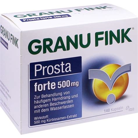 GRANU FINK Prosta forte 500 mg 140 Stück PZN 10011938 apolife