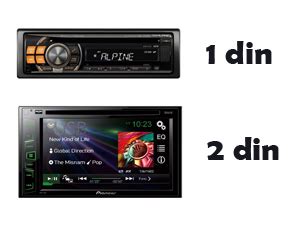 Чем отличаются 2-DIN и 1-DIN магнитолы | 08K