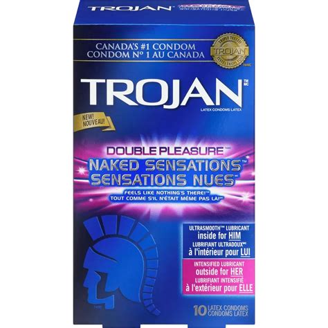 Trojan Naked Sensations Double Pleasure Condoms Extra Lubricated