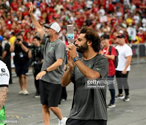 Mohamed Salah Of Liverpool At The End Of The Pre Season Friendly