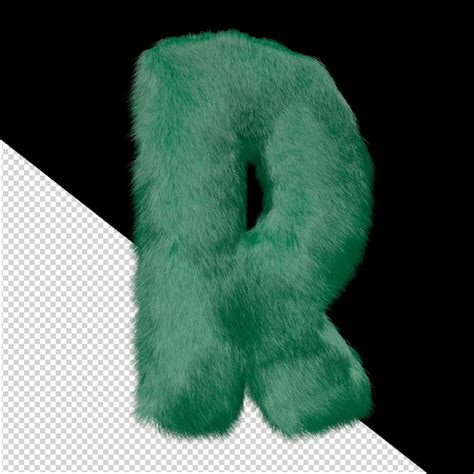 Symbole 3d Fait D Herbe Verte Lettre R PSD Premium