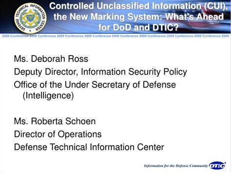 Ppt Controlled Unclassified Information Cui The New Marking System What S Ahead For Dod