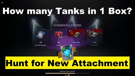 Hunt For Free Tanks And New Legendary Attachment Opening Containers